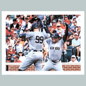 #0293 Aaron Judge/Soto 4x6 Version Glossy Photo Celebrating At Home Plate